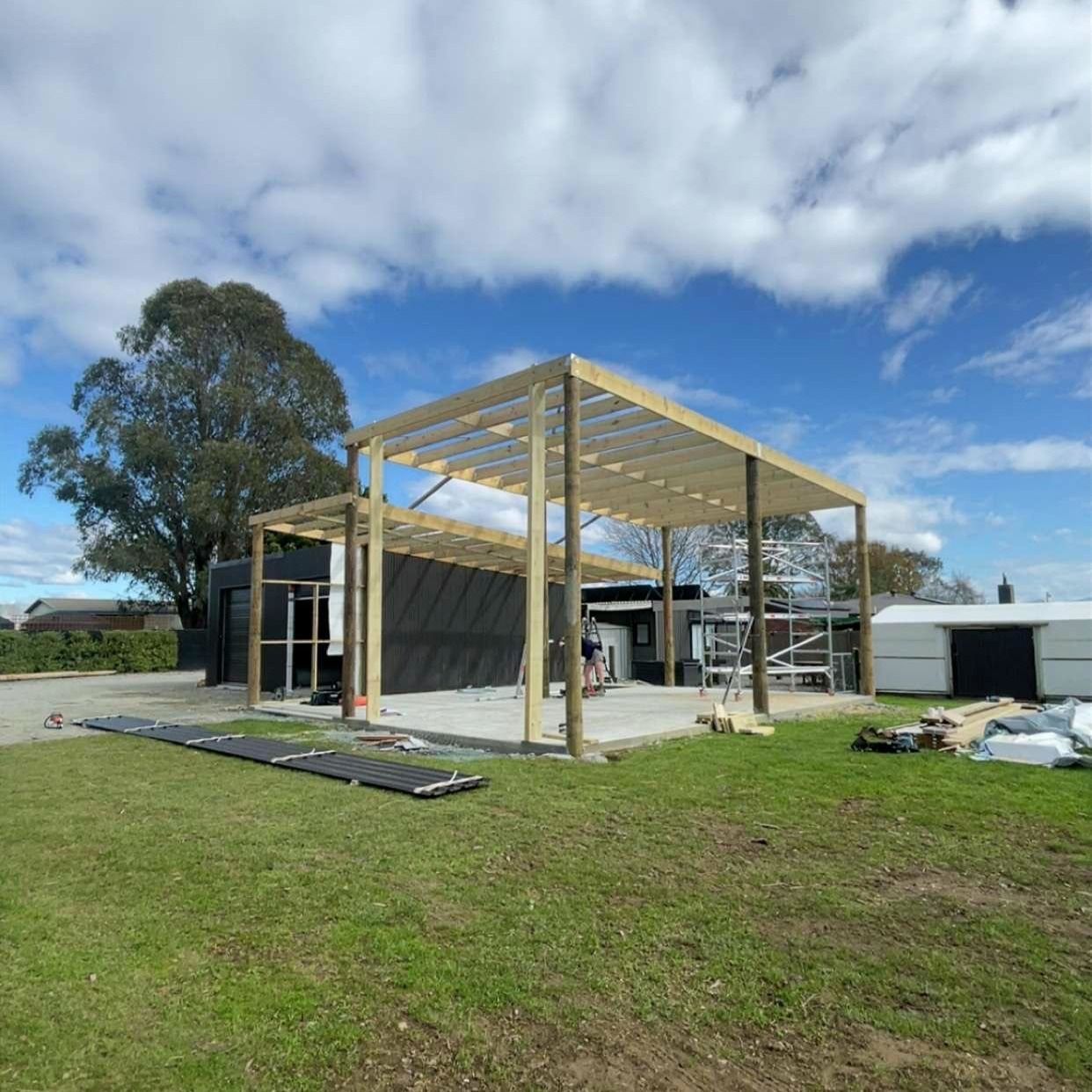 Pole shed framing